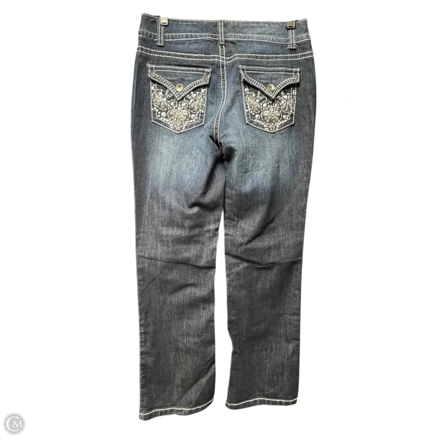 Jeans Boot Cut By Nine West Apparel In Blue Denim, Size: 8