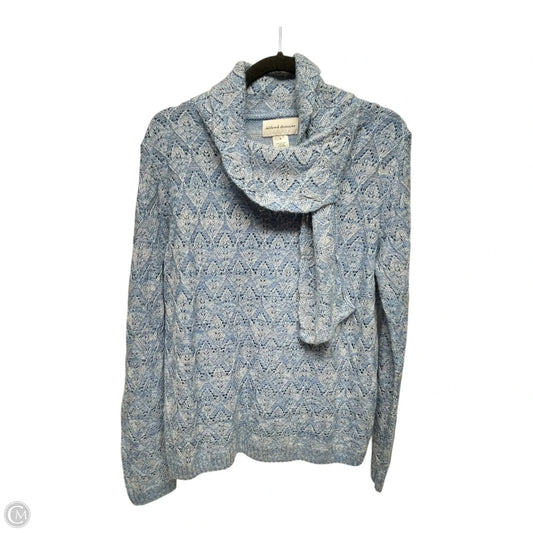 Sweater By Alfred Dunner In Blue & White, Size: M