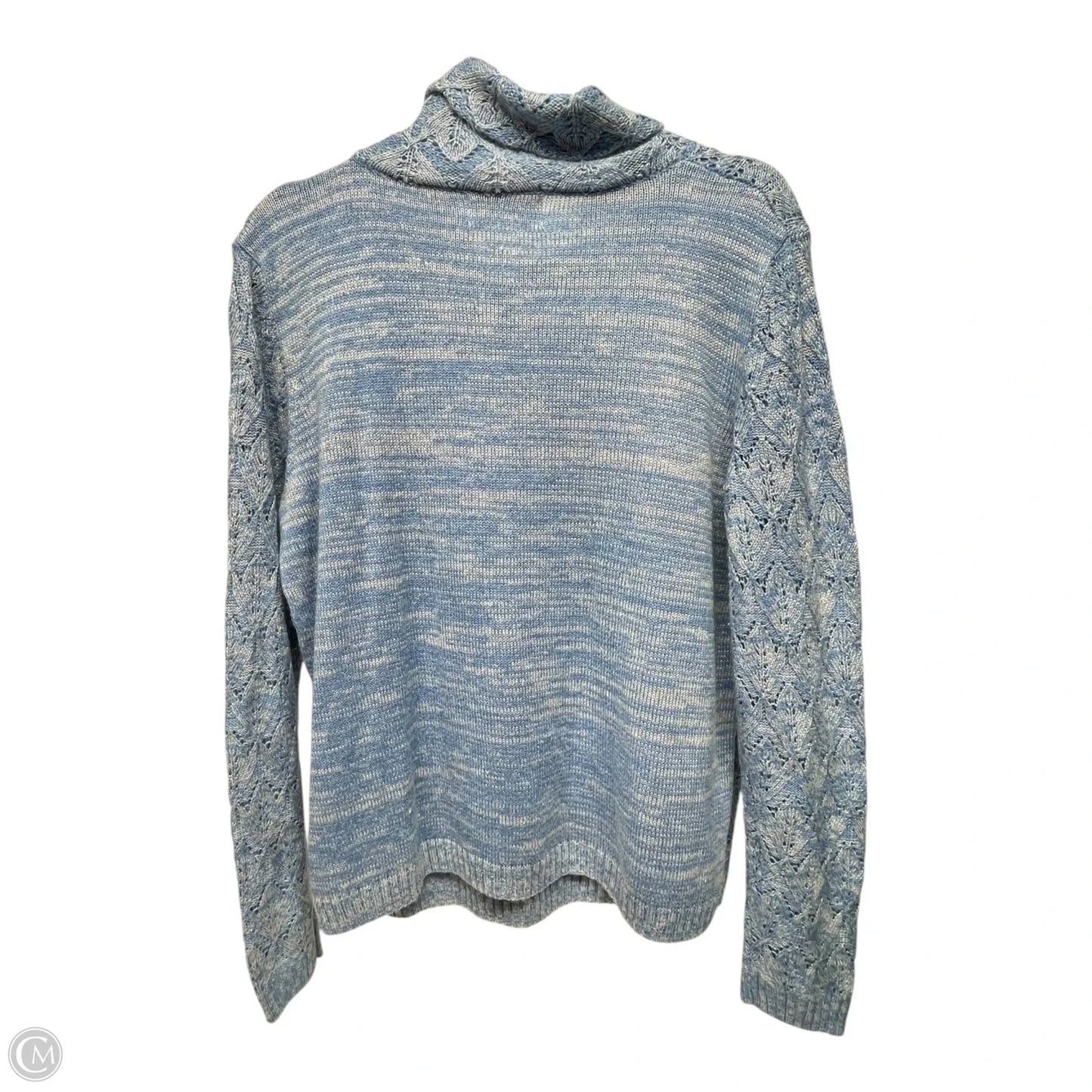 Sweater By Alfred Dunner In Blue & White, Size: M