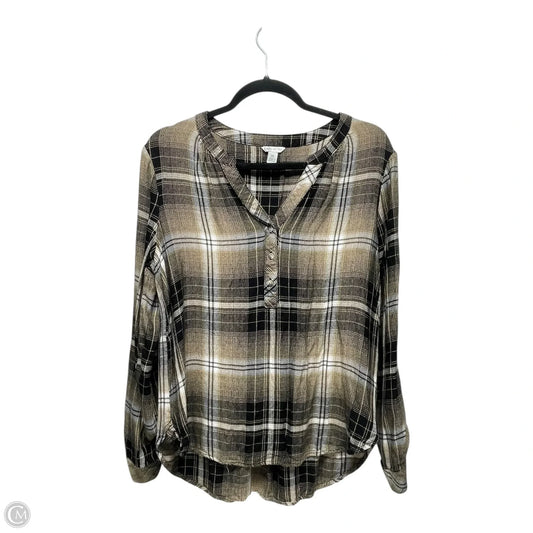 Top 3/4 Sleeve By Chicos In Animal Print, Size: M