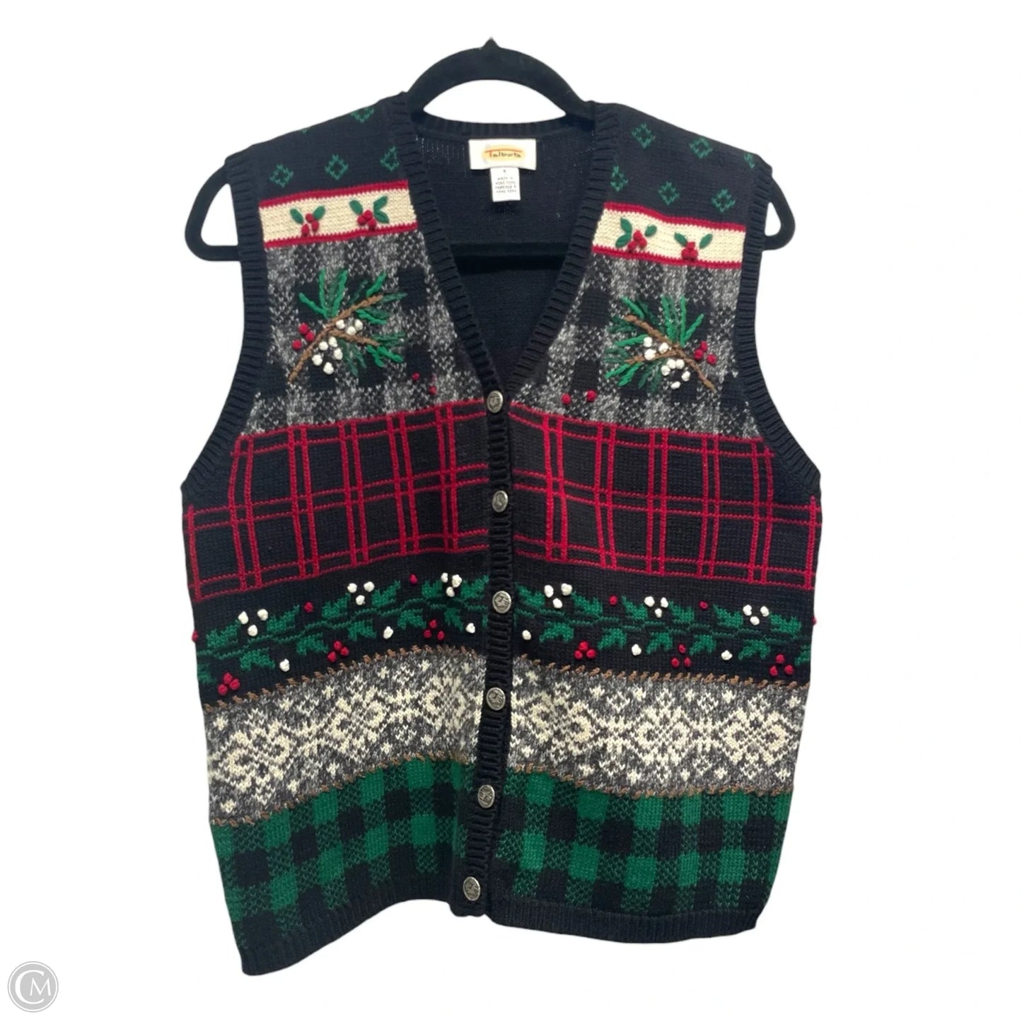 Cardigan By Talbots In Multi-colored, Size: 8