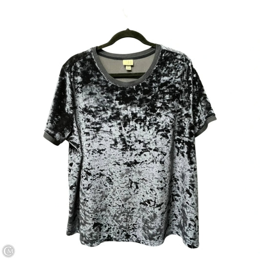 Top Short Sleeve By A New Day In Blue, Size: Xxl