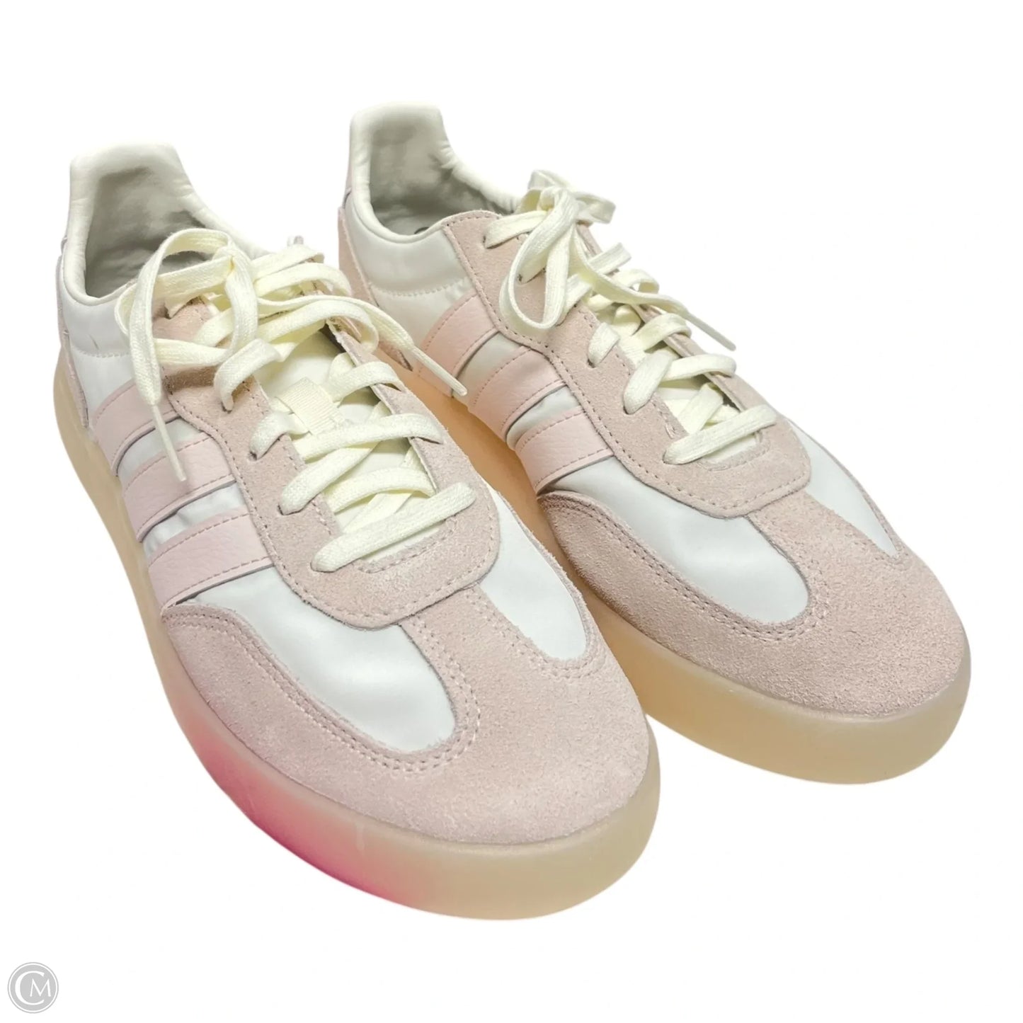 Shoes Sneakers By Adidas In Pink & White, Size: 9