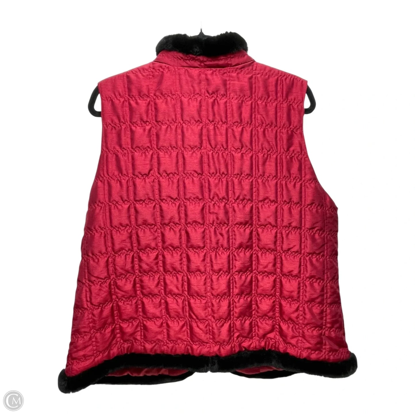 Vest Puffer & Quilted By Jm Collections In Red, Size: 14