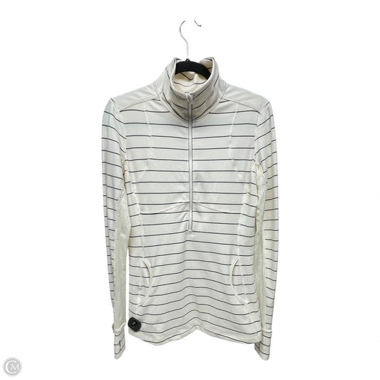 Athletic Sweatshirt Collar By Lululemon In Striped Pattern, Size: 10