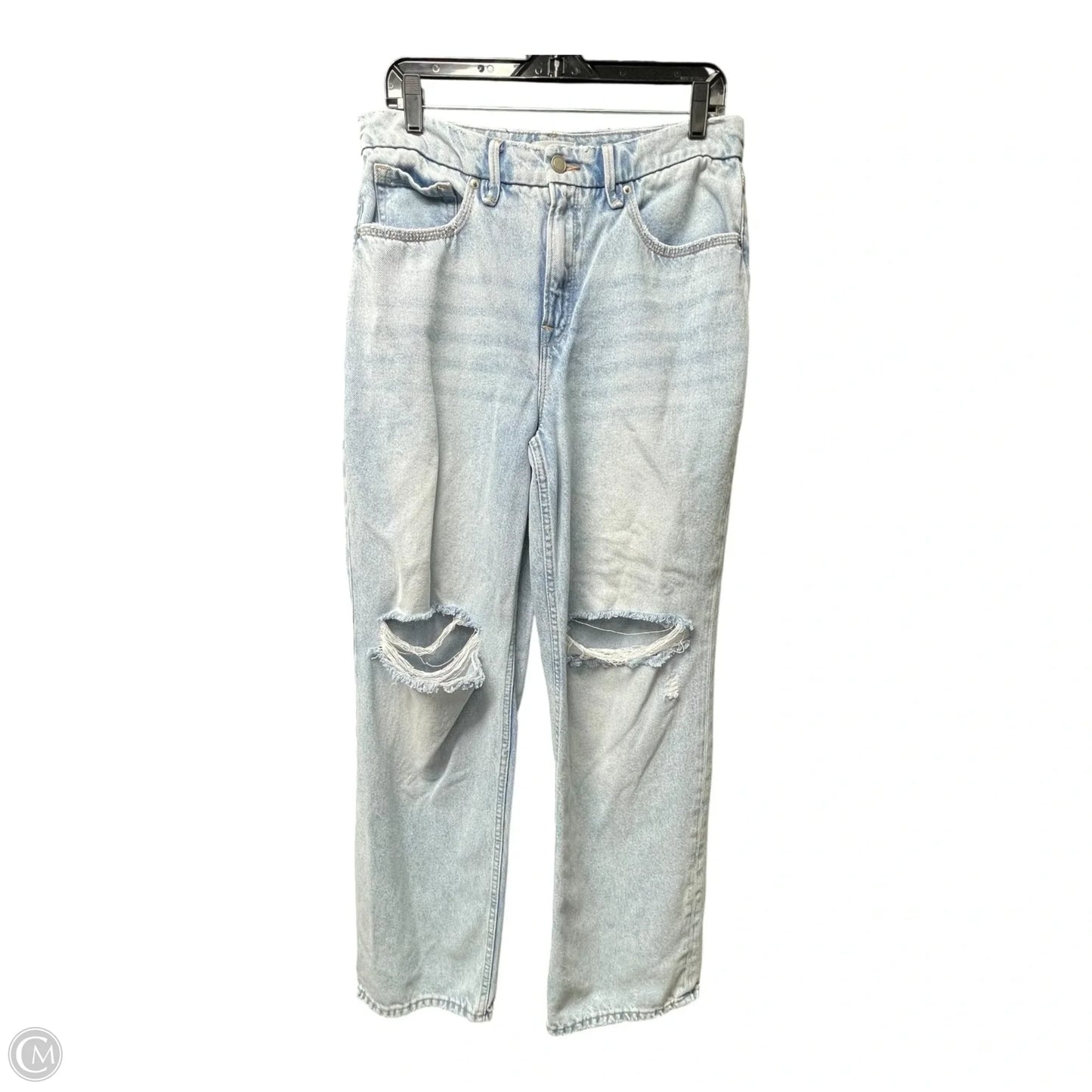 Jeans Straight By Good American In Blue Denim, Size: 8