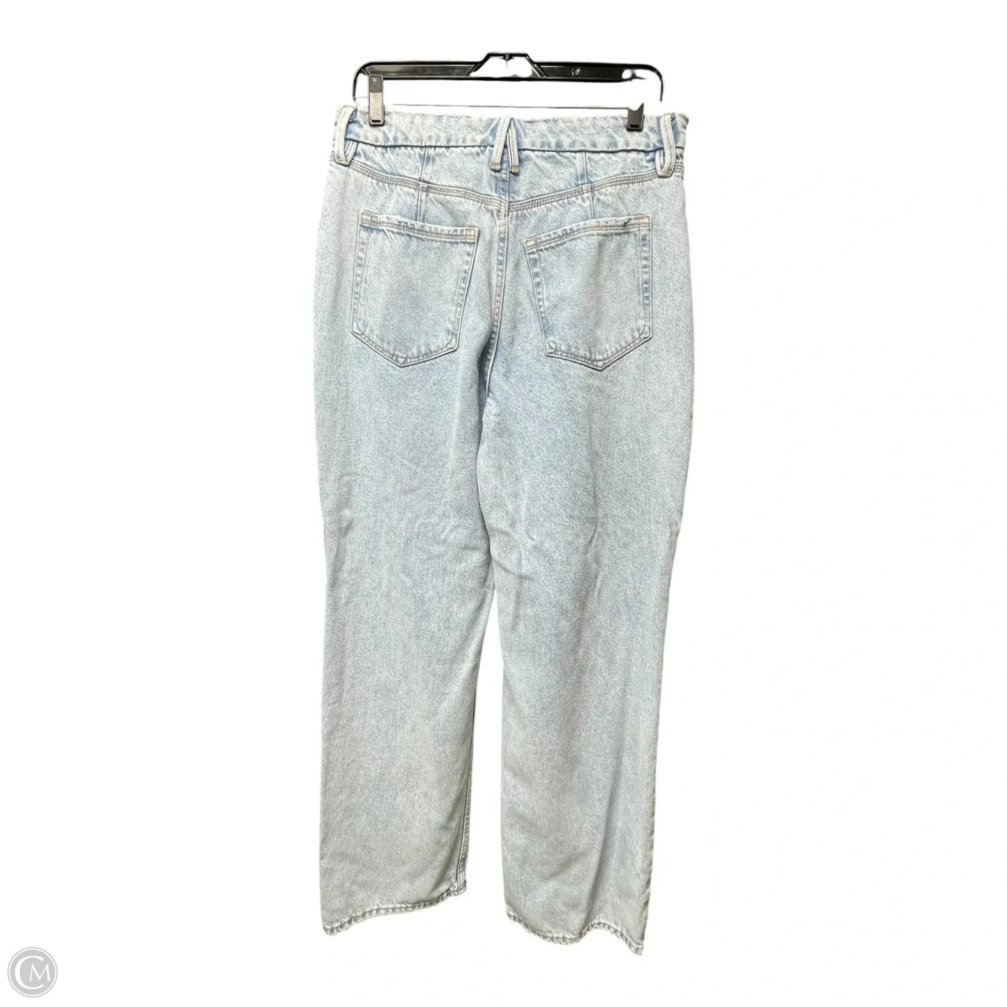 Jeans Straight By Good American In Blue Denim, Size: 8