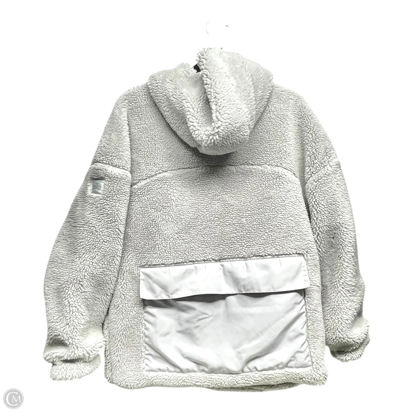 Jacket Faux Fur & Sherpa By Alo In Grey, Size: S