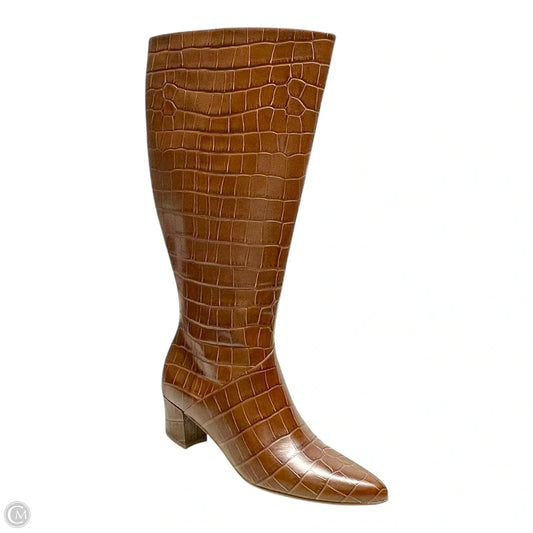 Boots Mid-calf Heels By Naturalizer In Brown, Size: 6.5