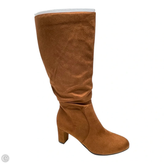 Boots Mid-calf Heels By Life Stride In Brown, Size: 8.5