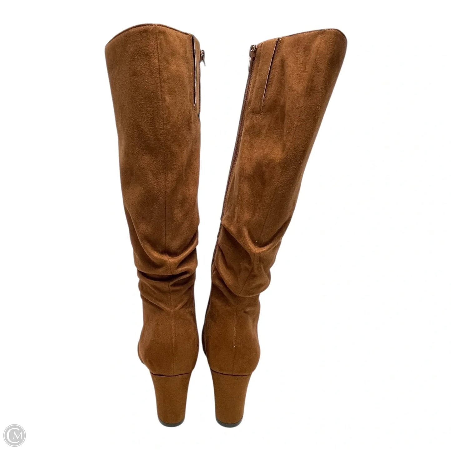 Boots Mid-calf Heels By Life Stride In Brown, Size: 8.5