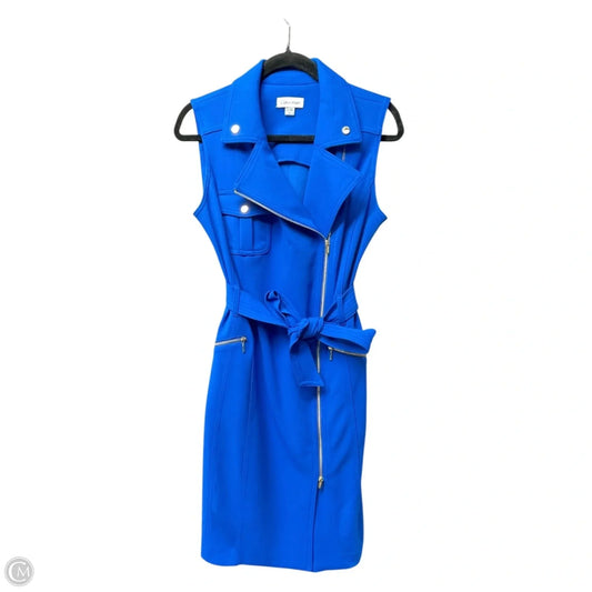 Dress Casual Short By Calvin Klein In Blue, Size: 8