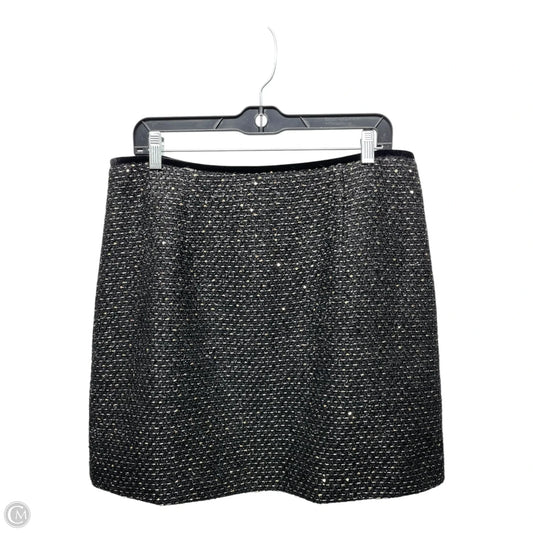 Skirt Mini & Short By Antonio Melani In Black & Gold, Size: 14