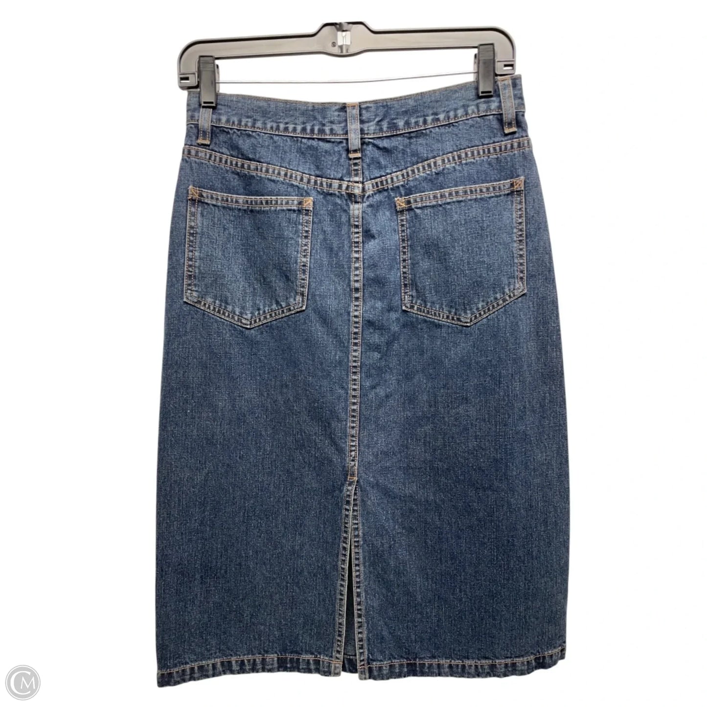 Skirt Mini & Short By Calvin Klein In Blue Denim, Size: 2