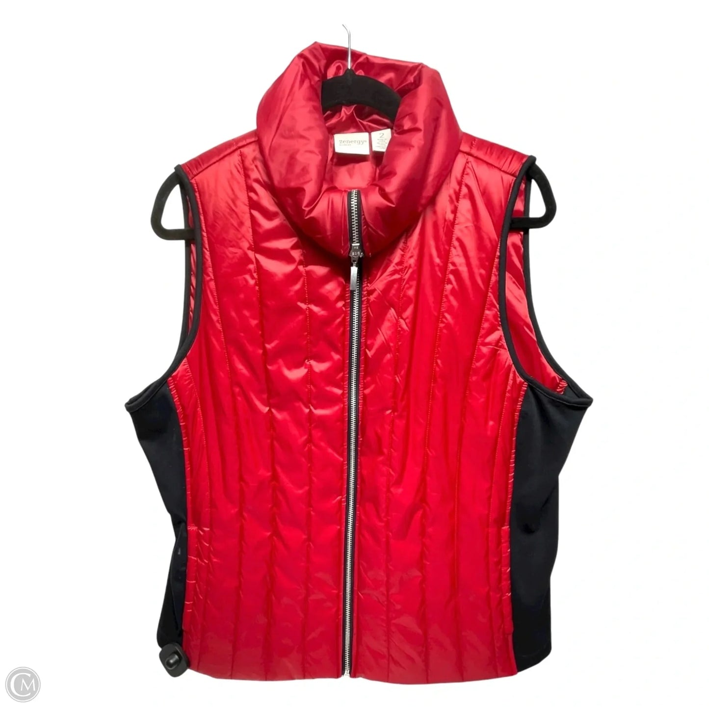 Vest Puffer & Quilted By Chicos In Red, Size: L