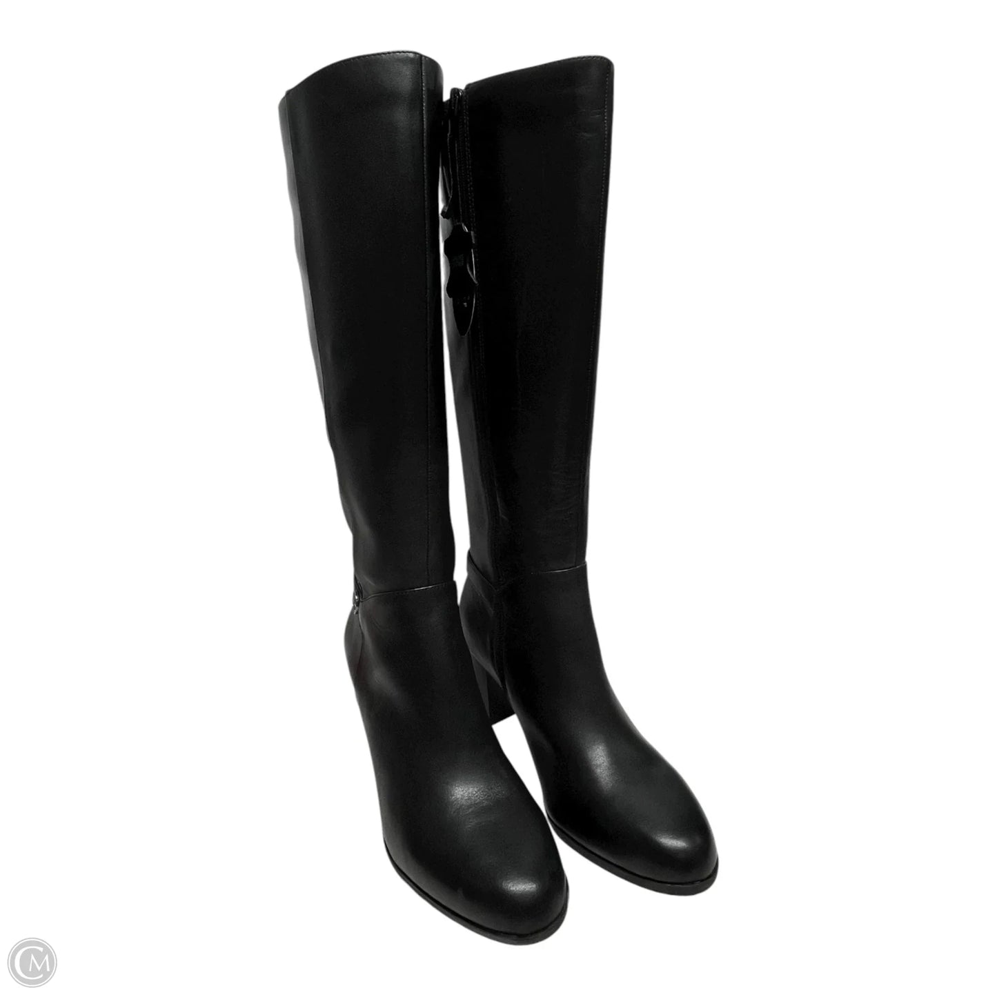 Boots Leather By Giani Bernini In Black, Size: 10