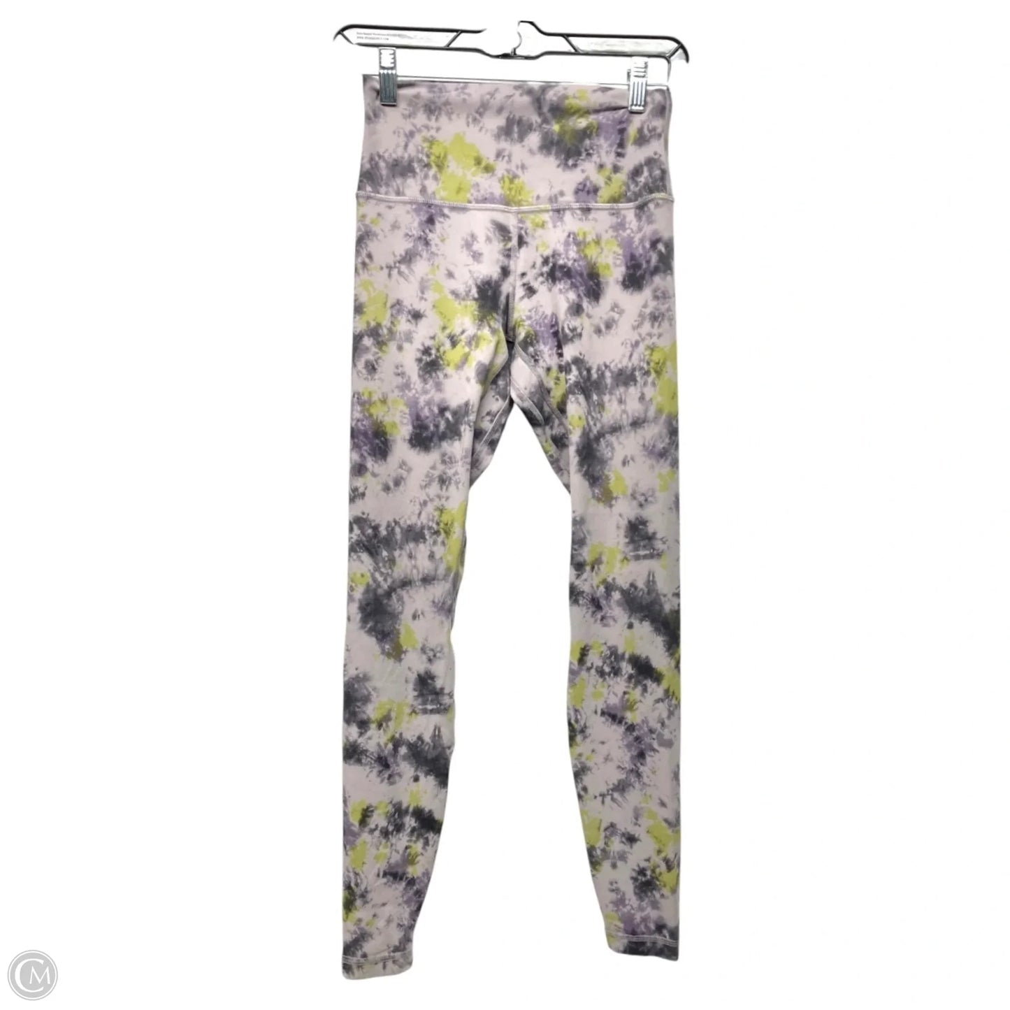 Athletic Leggings By Lululemon In Green & Purple, Size: 6