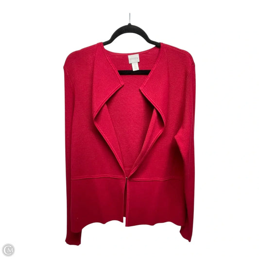 Cardigan By Chicos In Red, Size: L