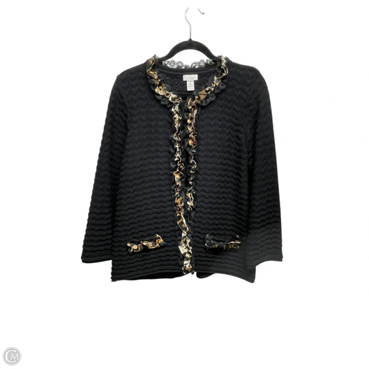 Cardigan By Chicos In Black, Size: L