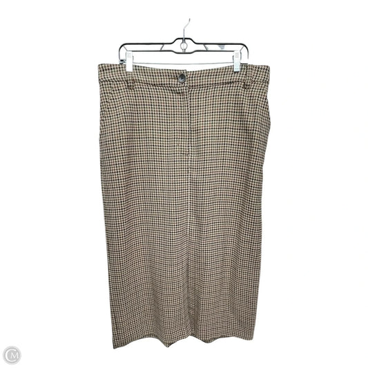 Skirt Midi By Cabi In Plaid Pattern, Size: 14