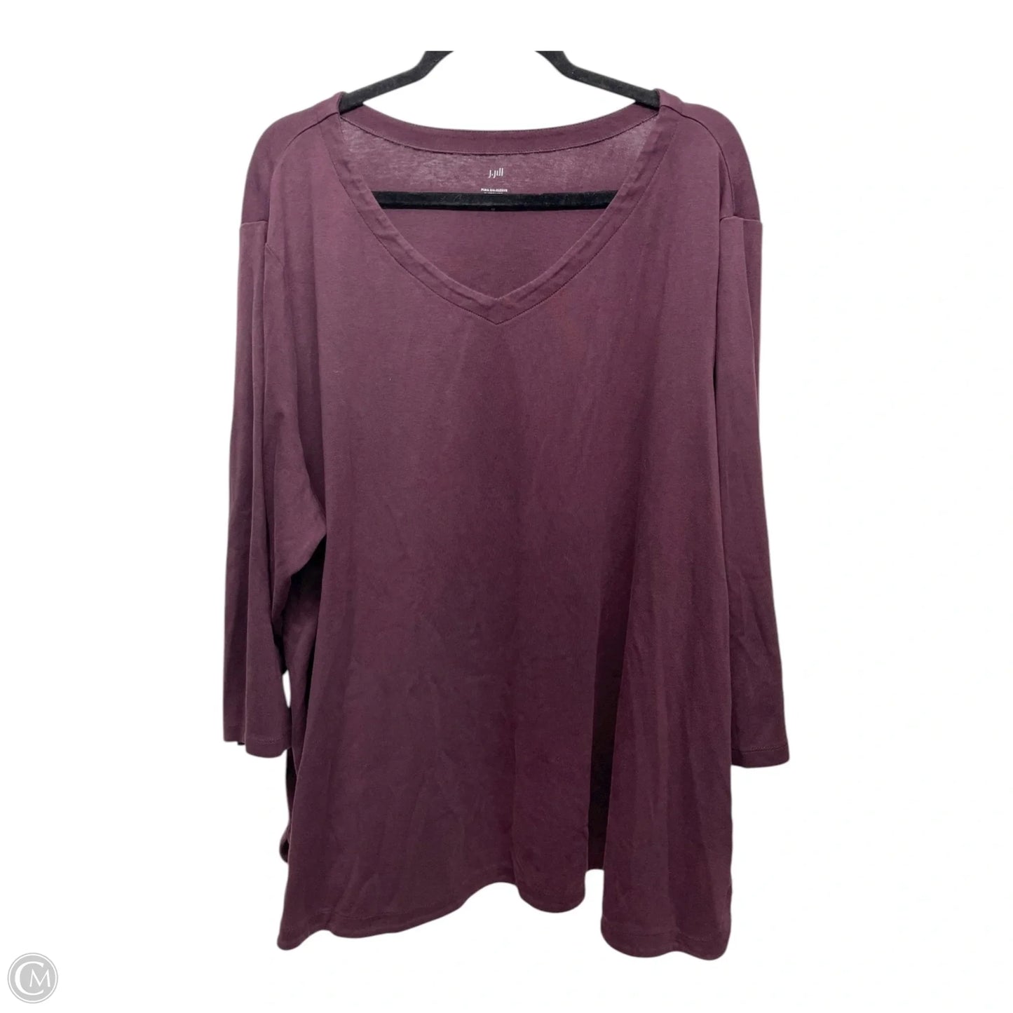 Top Long Sleeve By J. Jill In Purple, Size: 4x