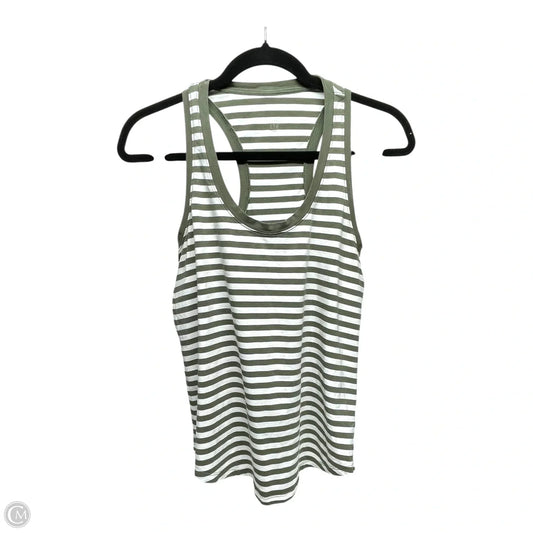 Athletic Tank Top By Lululemon In Striped Pattern, Size: Xs