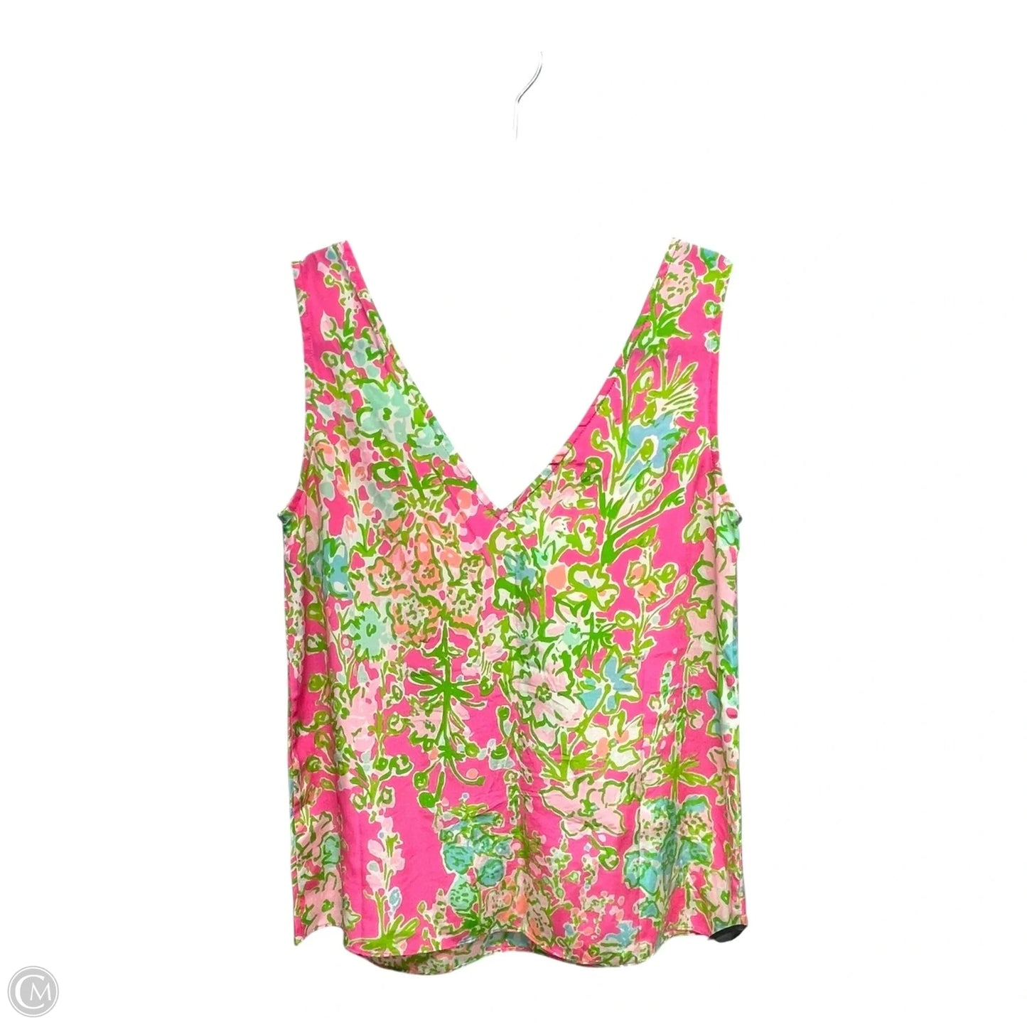 Tank Top Designer By Lilly Pulitzer In Floral Print, Size: Xs
