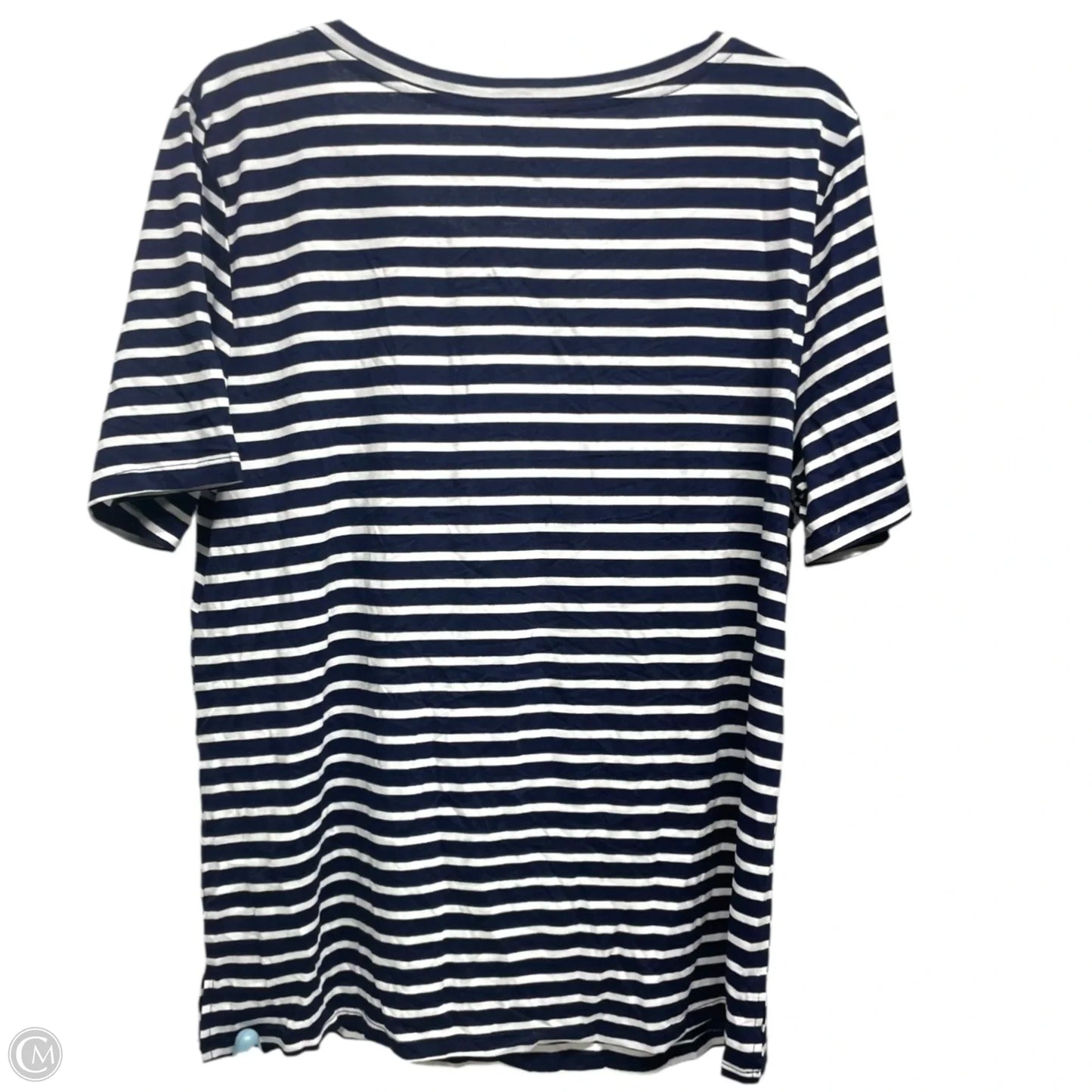 Top Short Sleeve By Jodifl In Striped Pattern, Size: L
