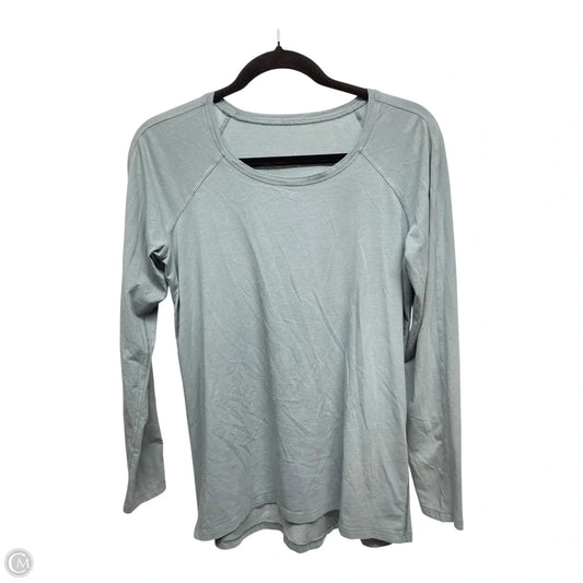 Athletic Top Long Sleeve Crewneck By Lululemon In Blue, Size: S