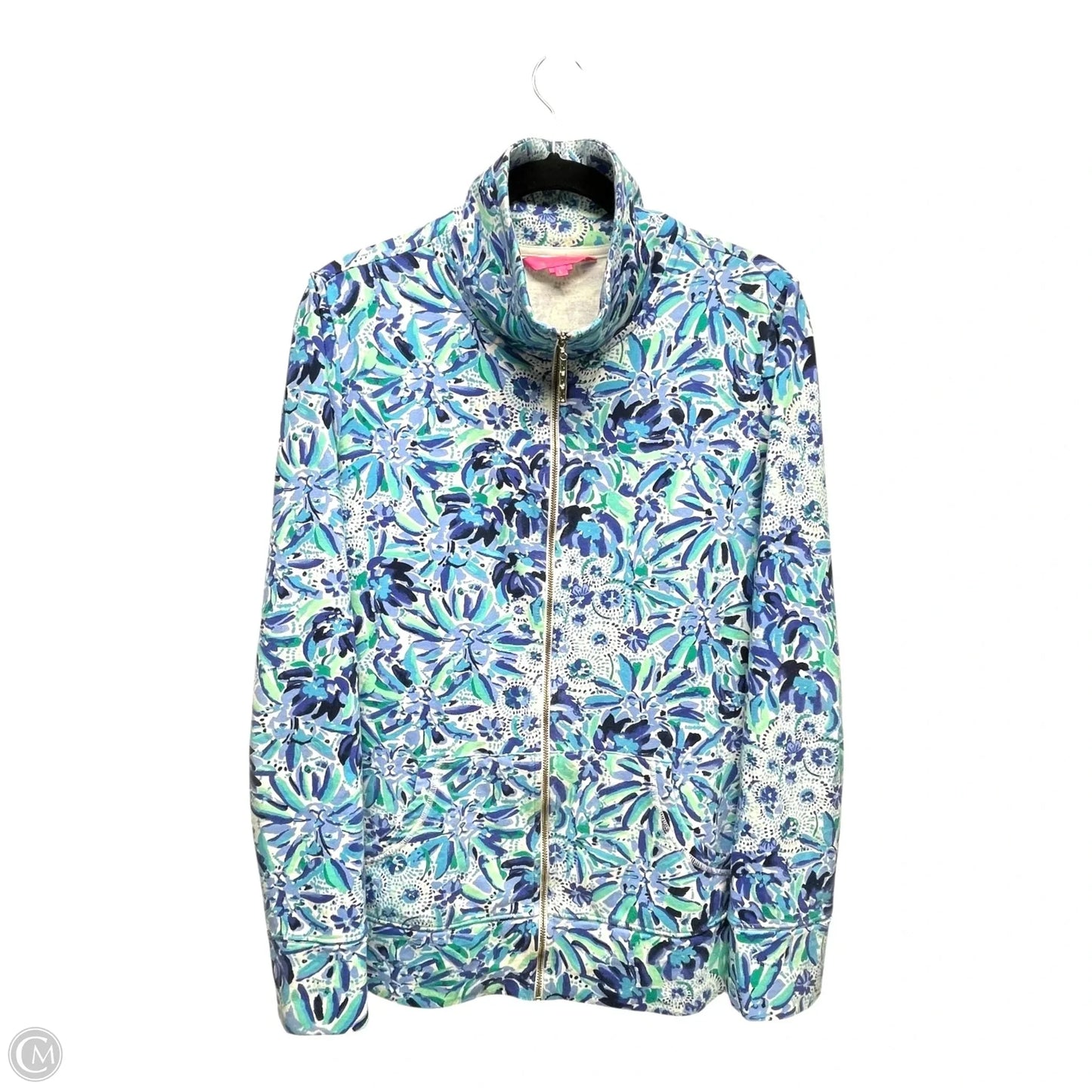Jacket Designer By Lilly Pulitzer In Floral Print, Size: L