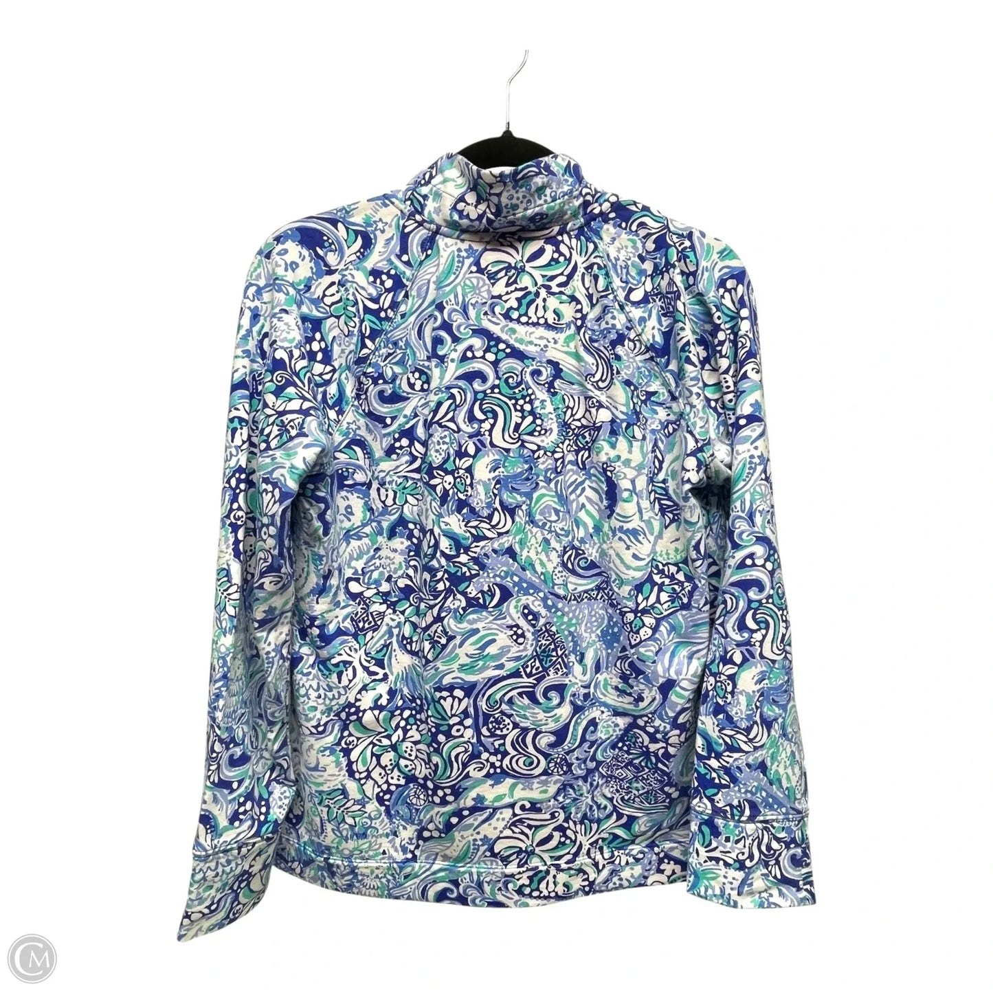 Sweatshirt Designer By Lilly Pulitzer In Blue & Green, Size: M