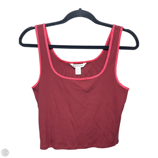 Athletic Tank Top By Athleta In Red, Size: M