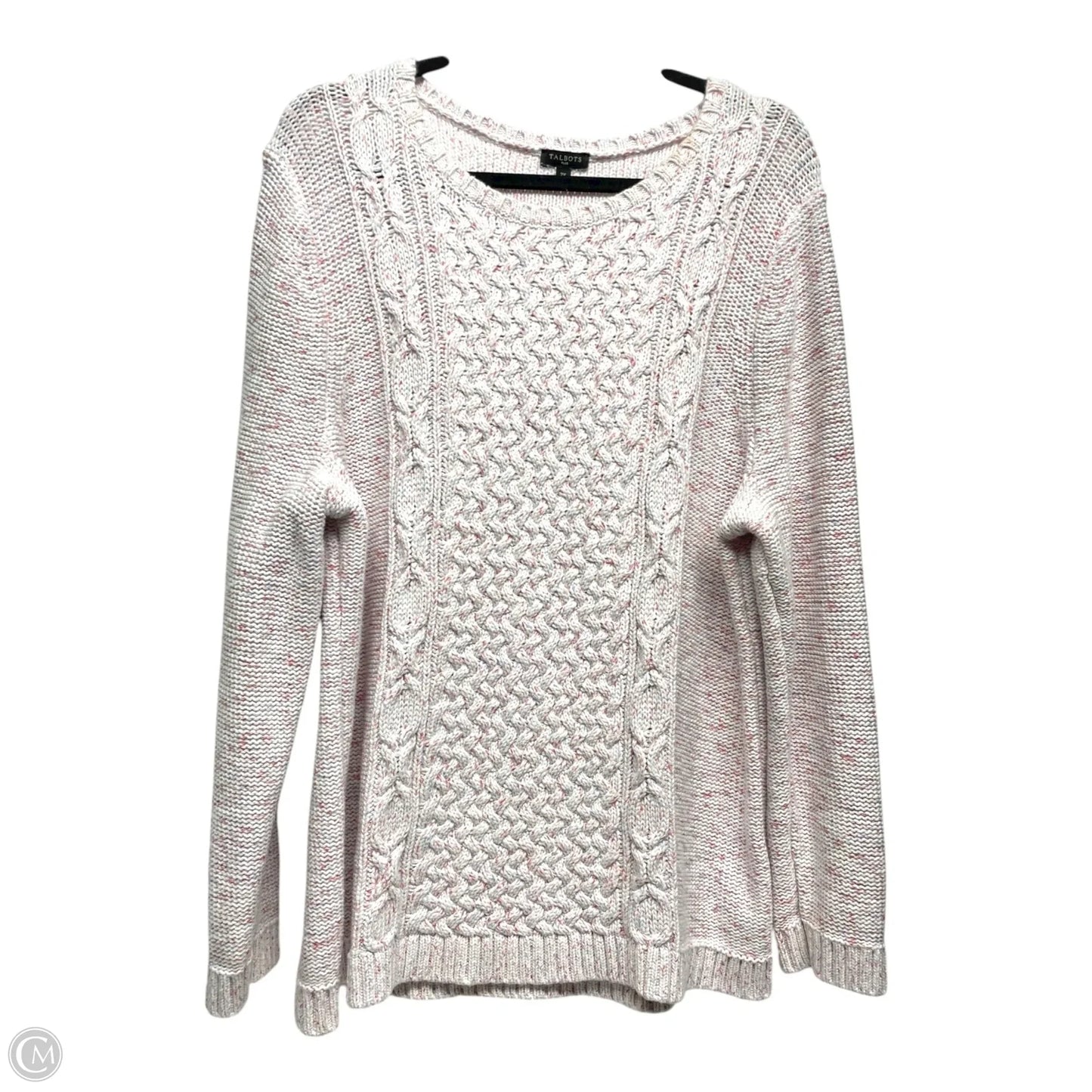 Sweater By Talbots In Blue Red & White, Size: 2x