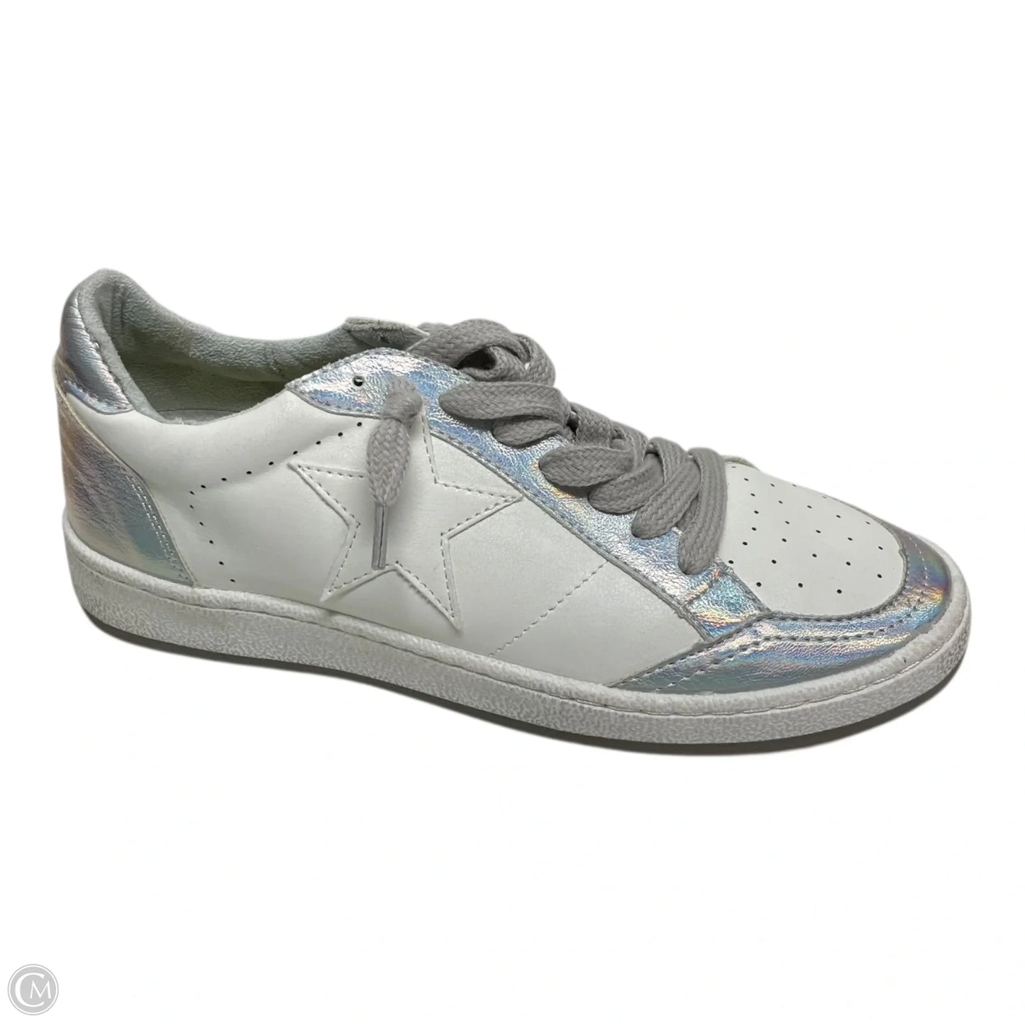 Shoes Sneakers By Shu Shop In Silver & White, Size: 8