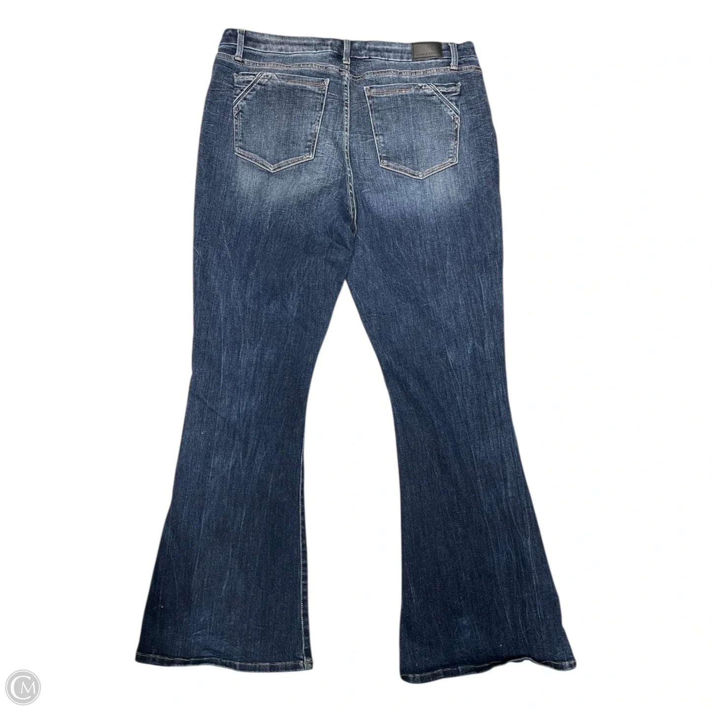 Jeans Flared By Buckle Black In Blue Denim, Size: 3x