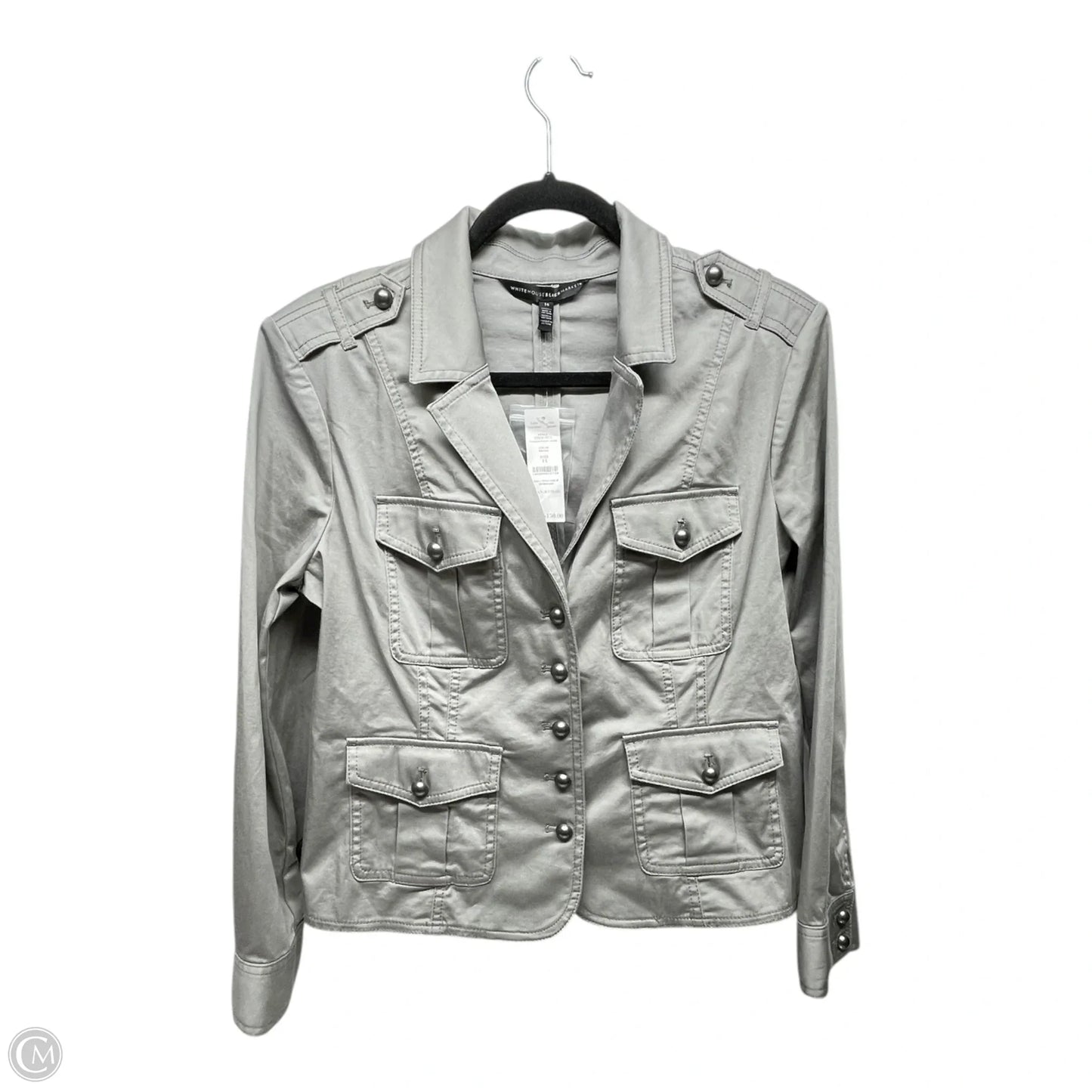 Jacket Utility By White House Black Market In Grey, Size: 14