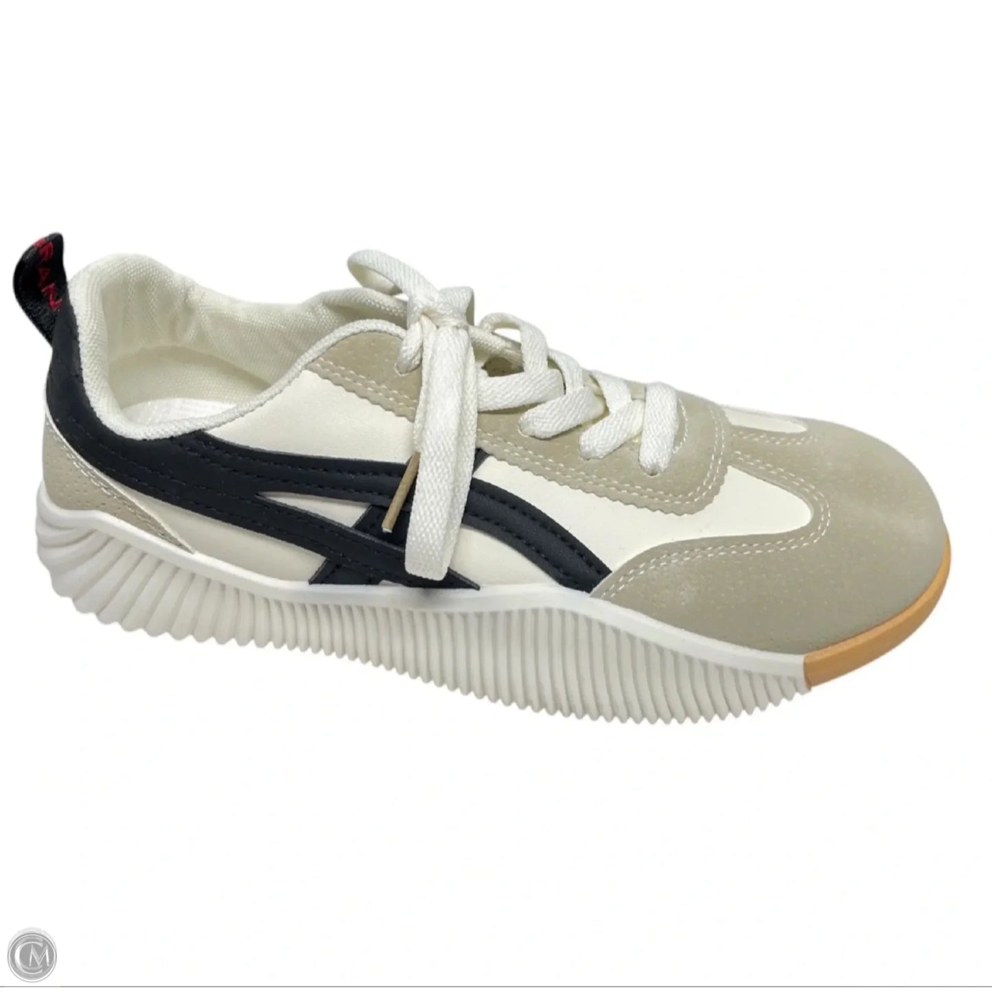 Shoes Sneakers By Clothes Mentor In Black & Cream, Size: 8.5