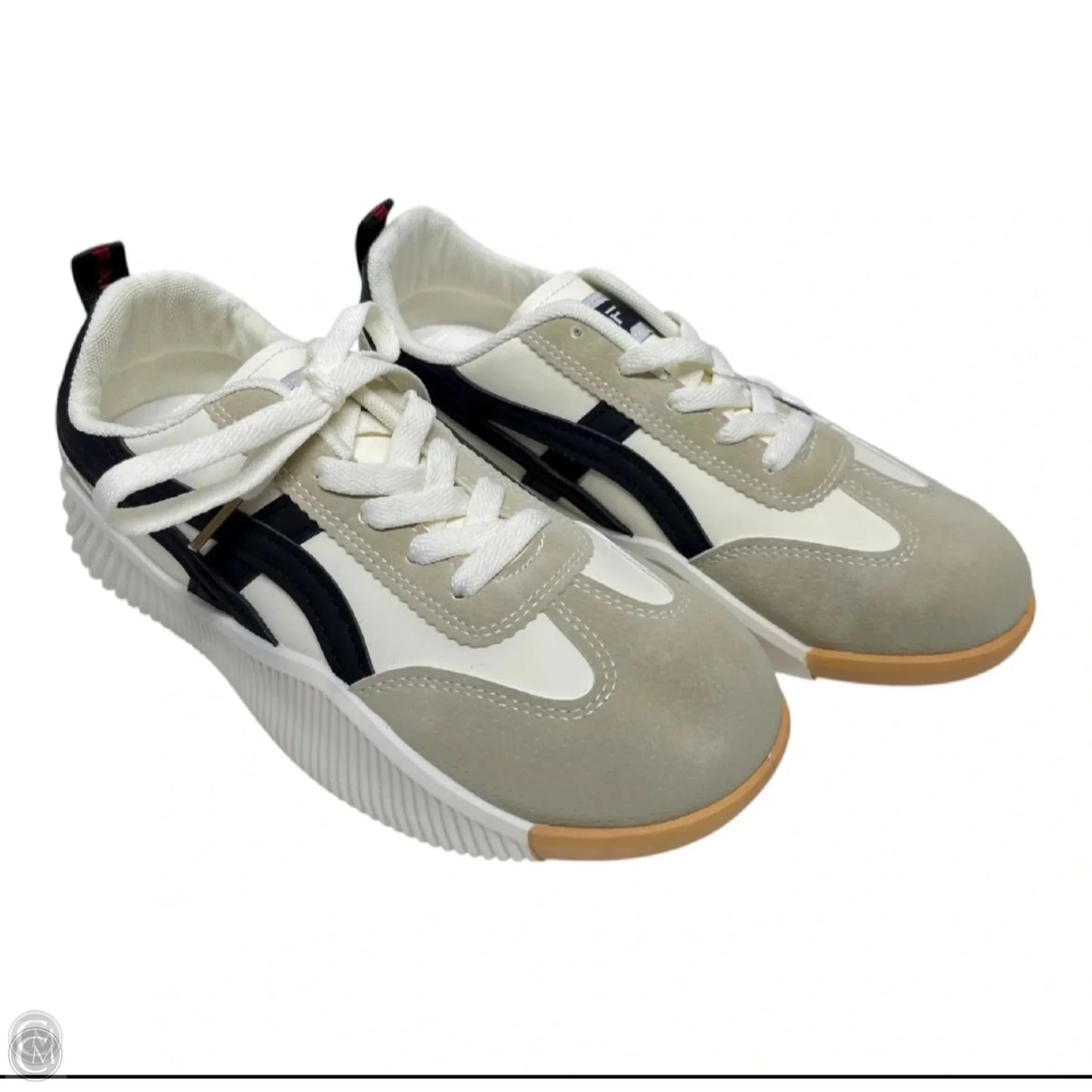 Shoes Sneakers By Clothes Mentor In Black & Cream, Size: 8.5