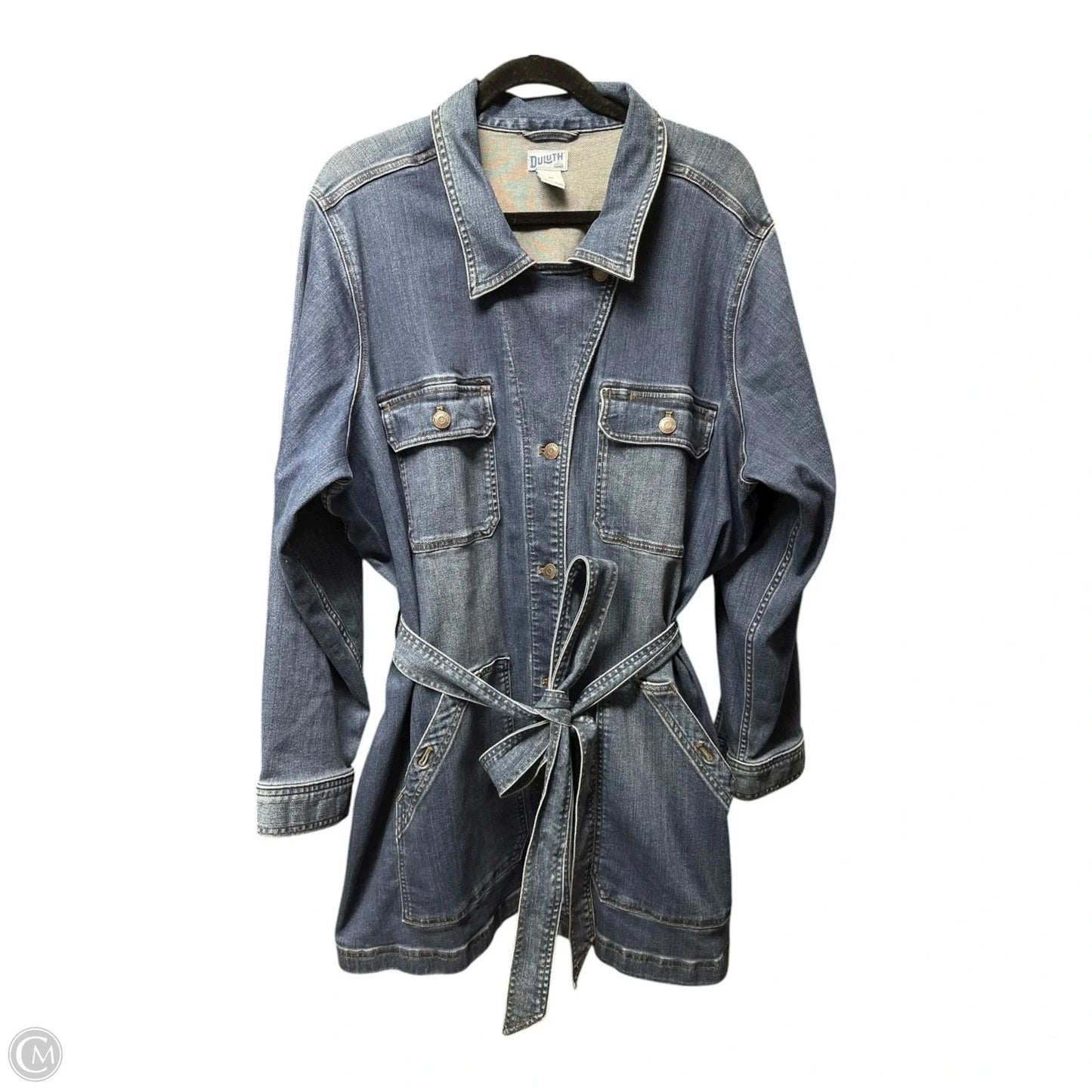 Jacket Denim By Duluth Trading In Blue Denim, Size: 3x