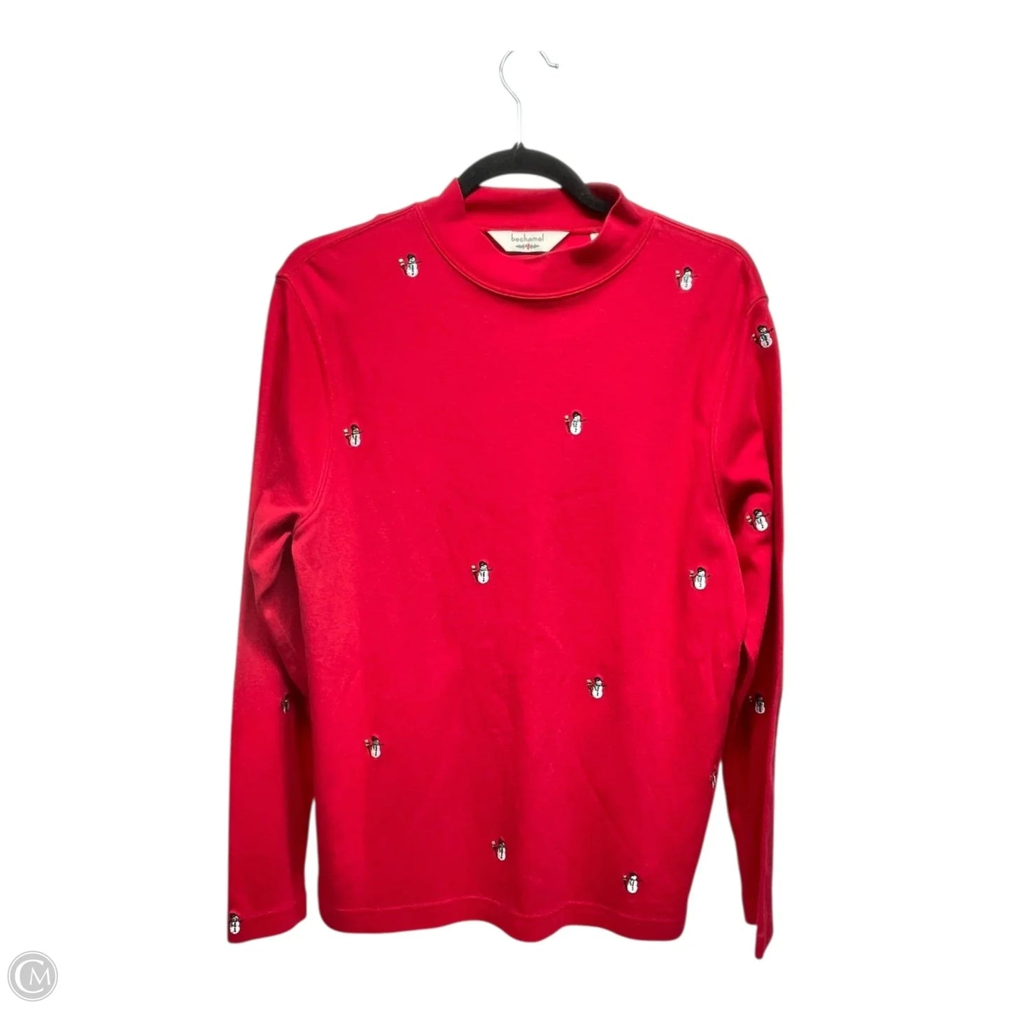 Top Long Sleeve By Bechamel In Red, Size: M