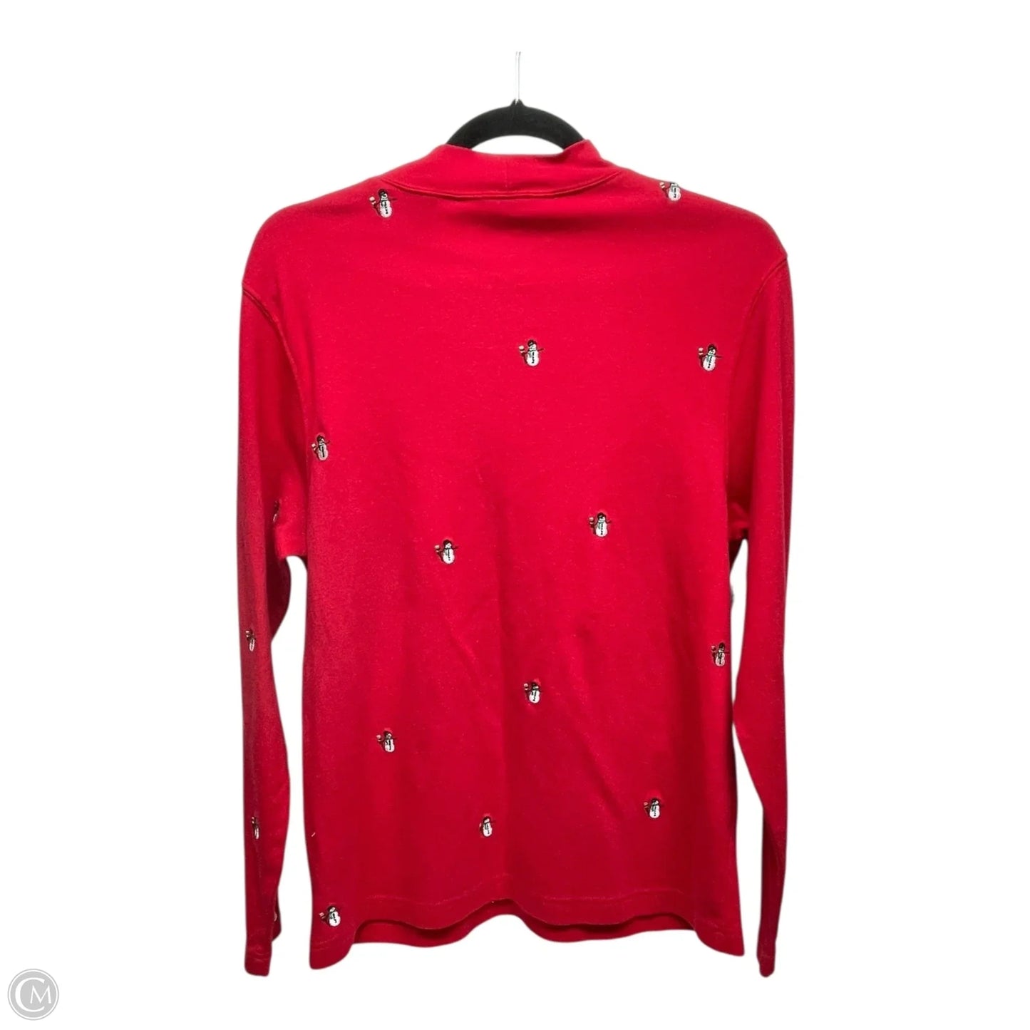 Top Long Sleeve By Bechamel In Red, Size: M