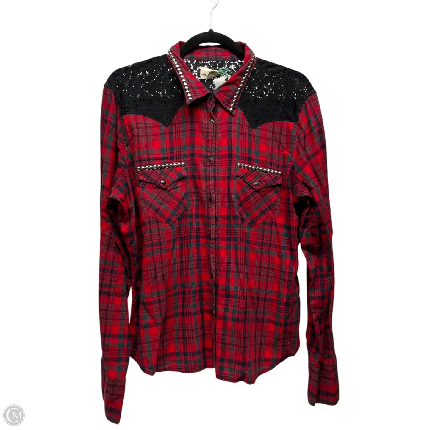 Top Long Sleeve By Denim & Supply By Ralph Lauren In Plaid Pattern, Size: Xl