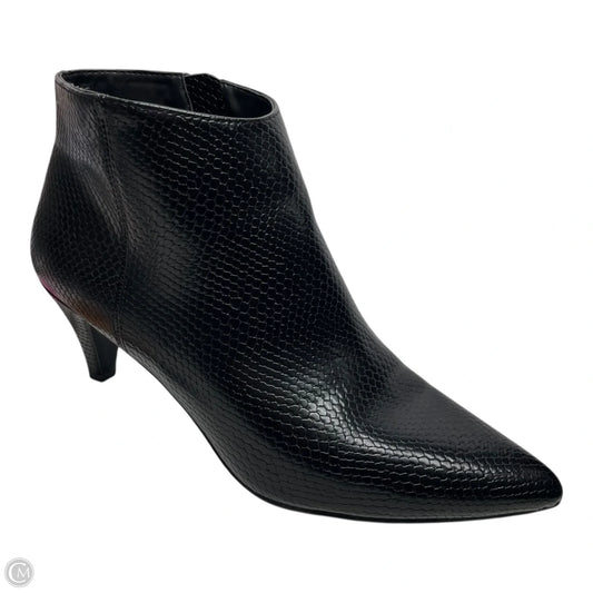 Boots Ankle Heels By Time And Tru In Black, Size: 8.5