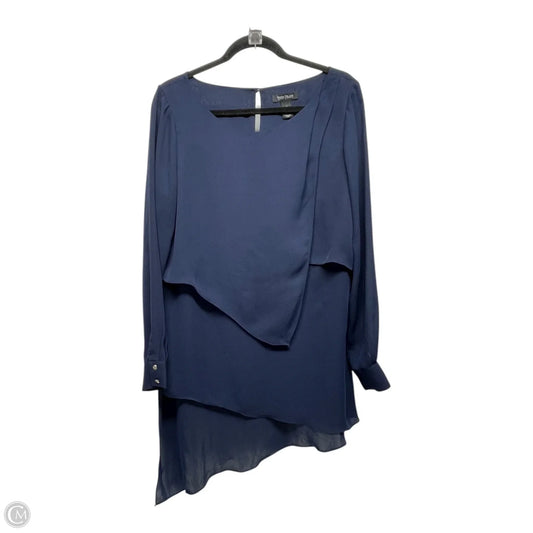 Tunic Long Sleeve By White House Black Market In Navy, Size: 12