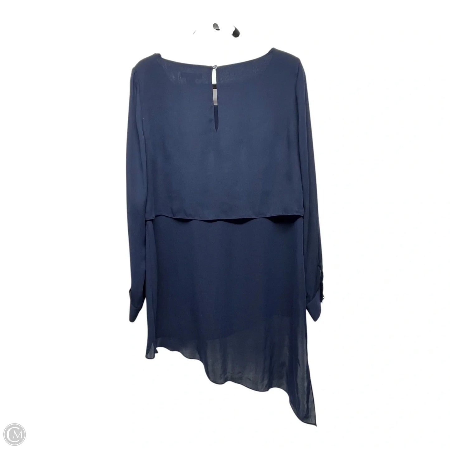 Tunic Long Sleeve By White House Black Market In Navy, Size: 12