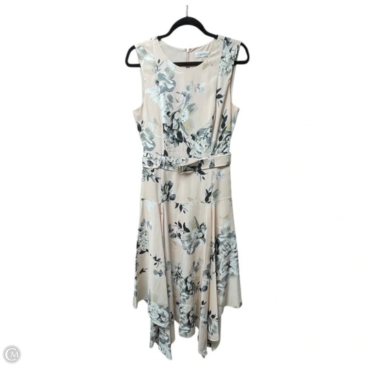 Dress Casual Maxi By Calvin Klein In Floral Print, Size: 8