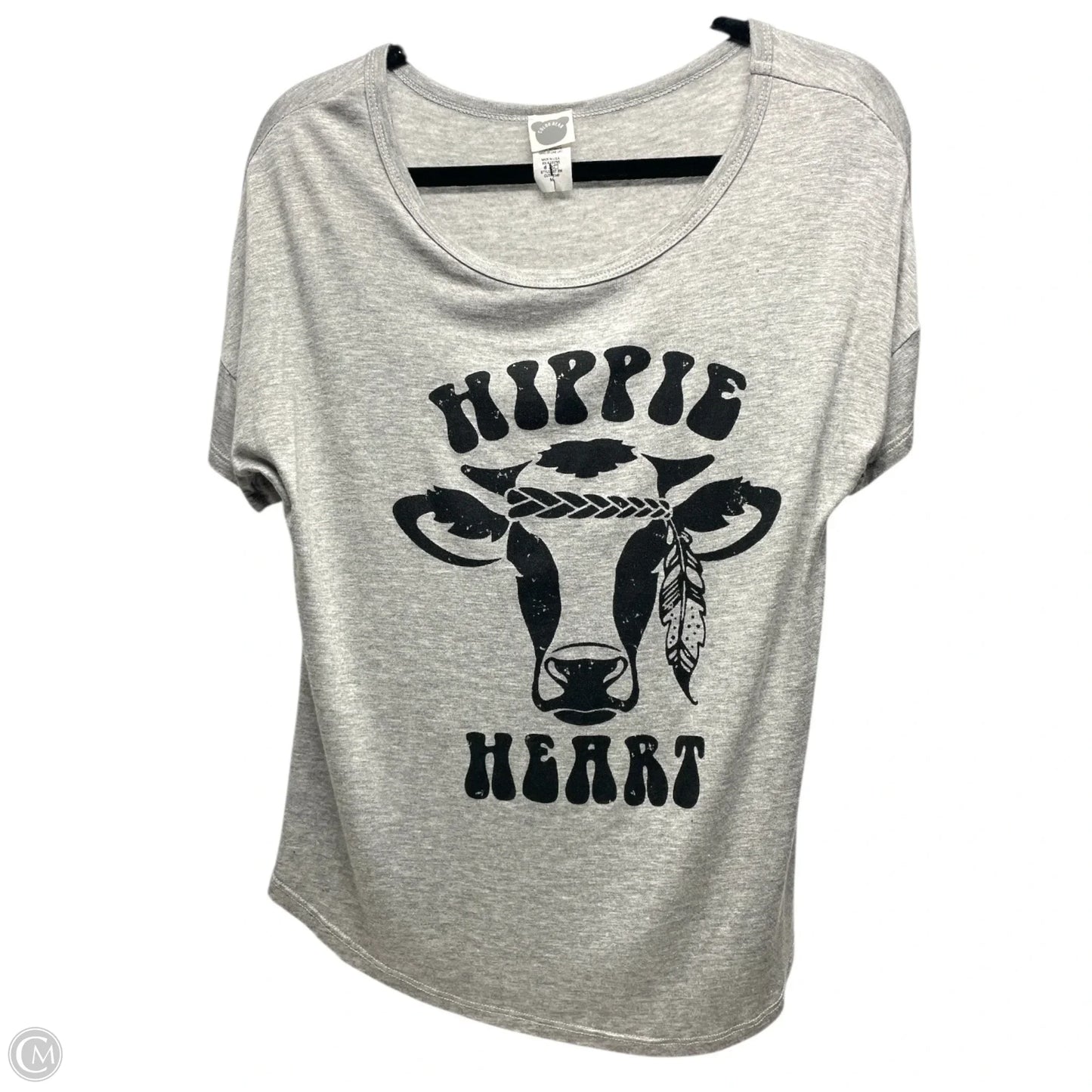 Top Short Sleeve By Color Bear In Grey, Size: M
