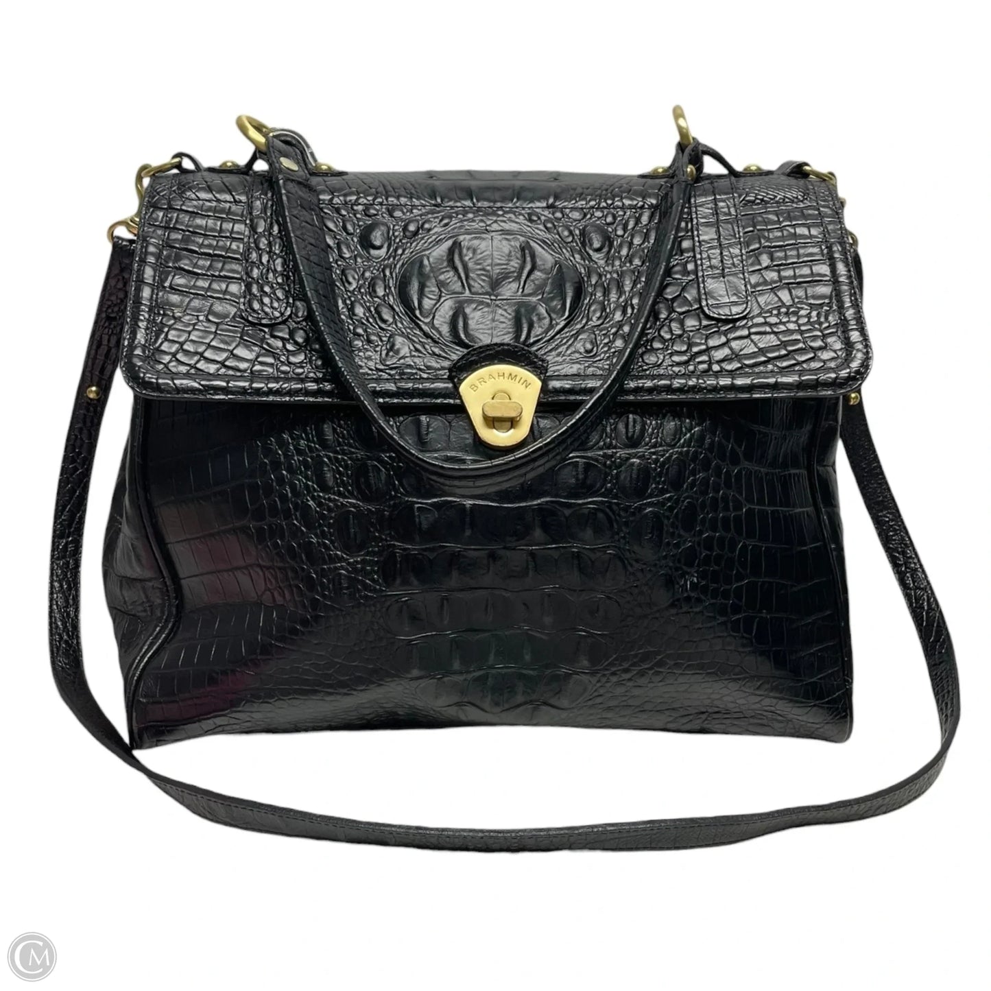 Handbag Designer By Brahmin, Size: Large