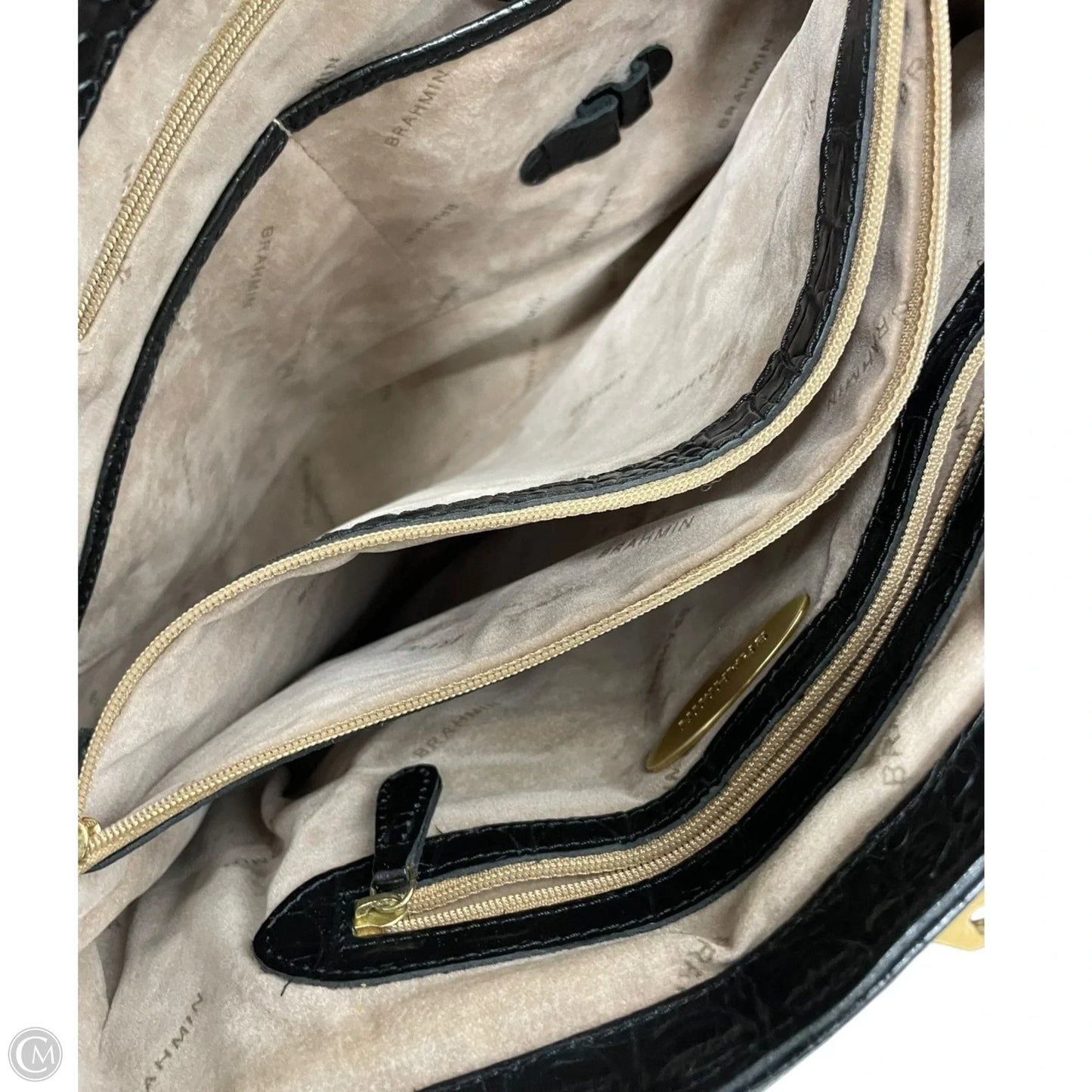 Handbag Designer By Brahmin, Size: Large