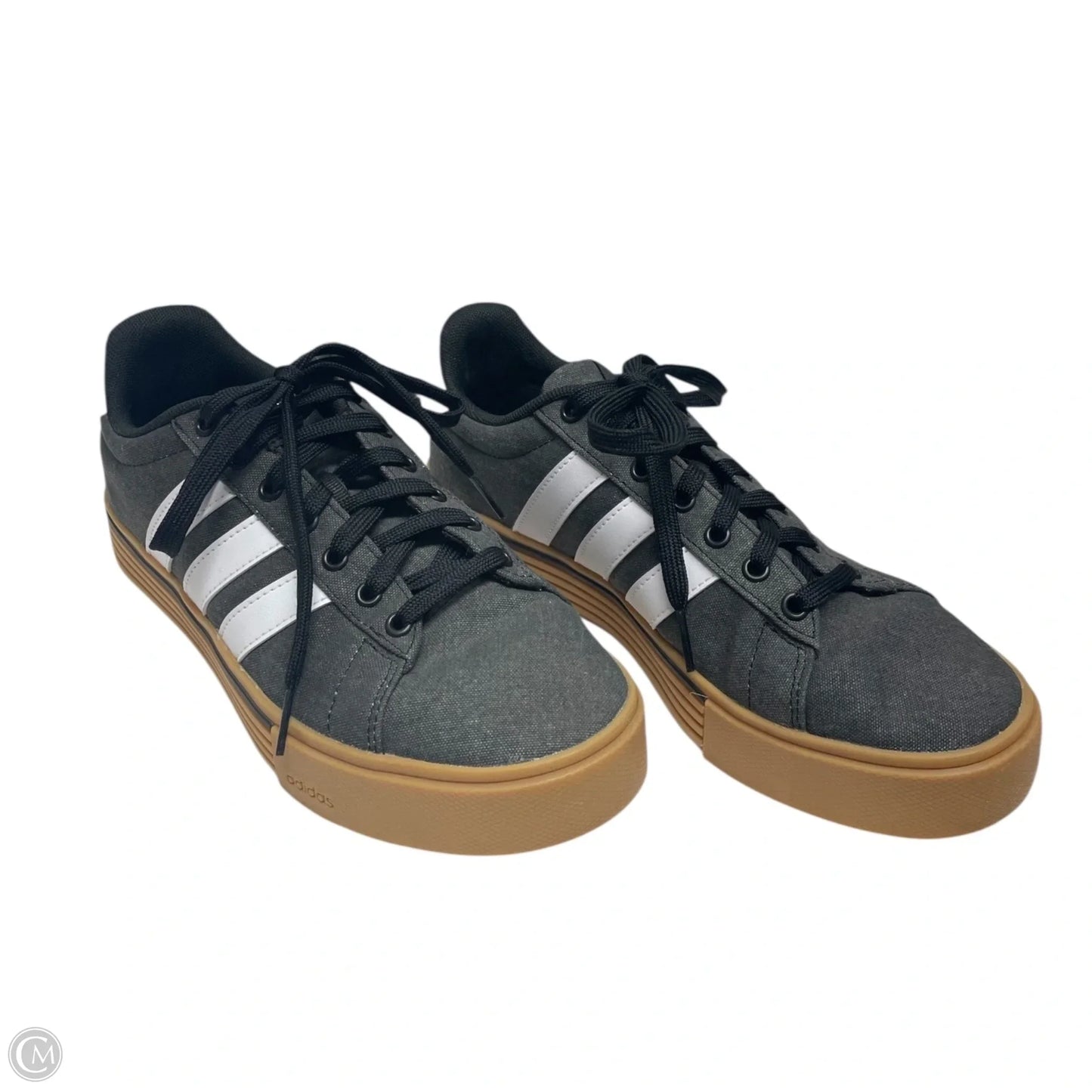 Shoes Sneakers By Adidas In Grey & White, Size: 8